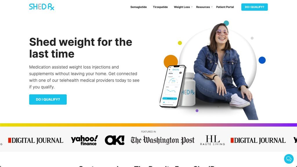 The ShedRx telehealth weight-loss website