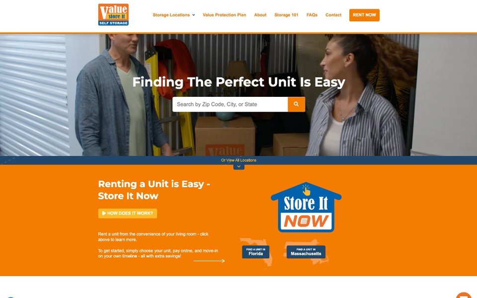 The Value Store It multi-location storage rental platform